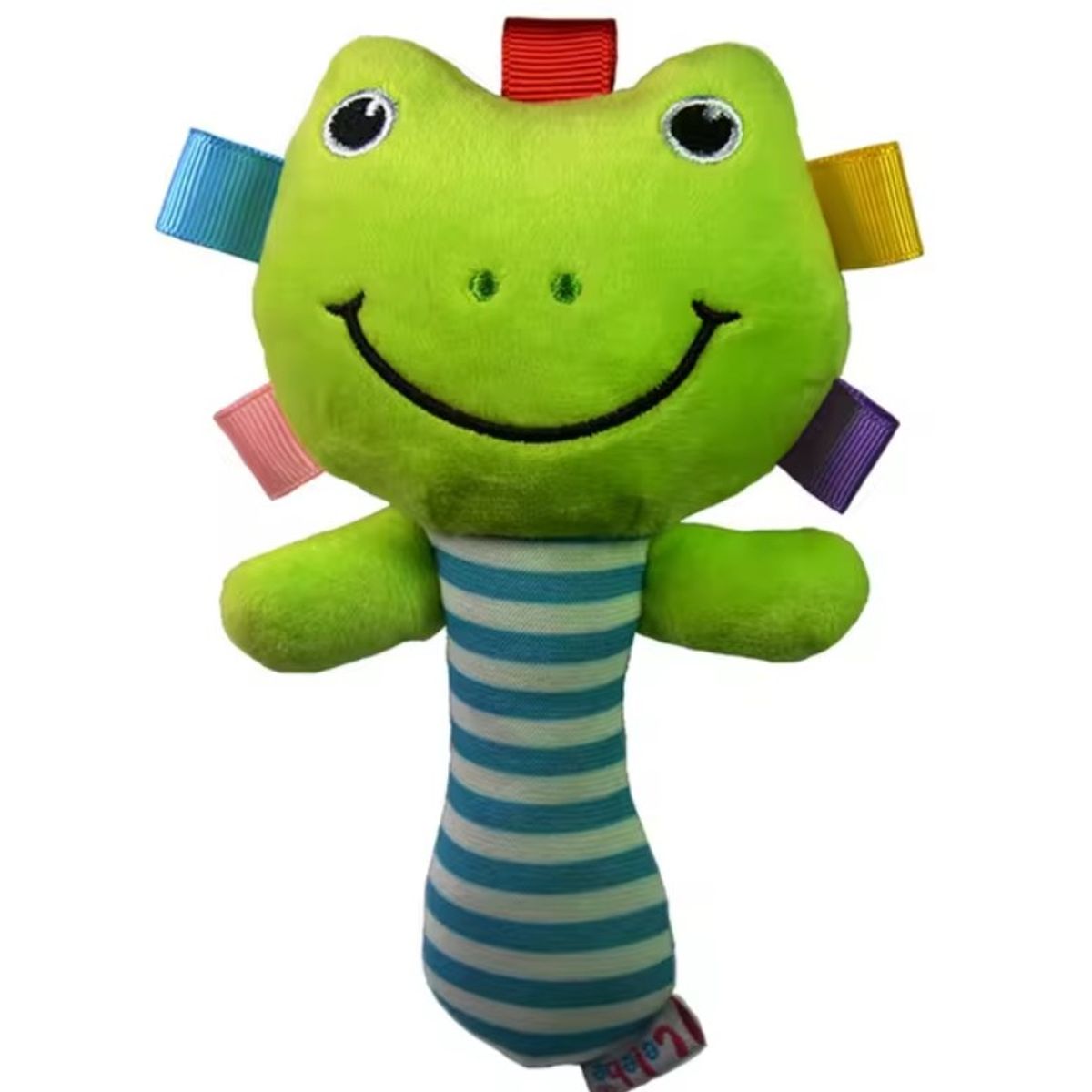 GENERICO - Sonaja de felpa para estimulación - rana