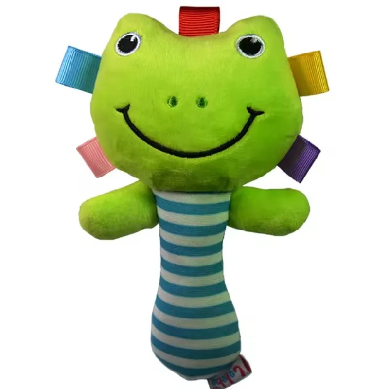 GENERICO - Sonaja de felpa para estimulación - rana