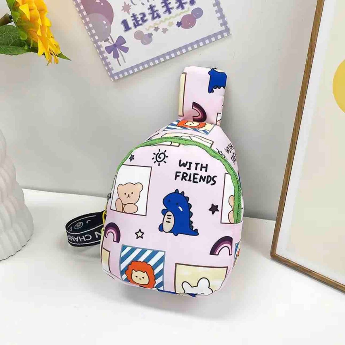 GENERICO - MOCHILA KAWAI Bolsa De Pecho De Dibujos Animados Para Niños