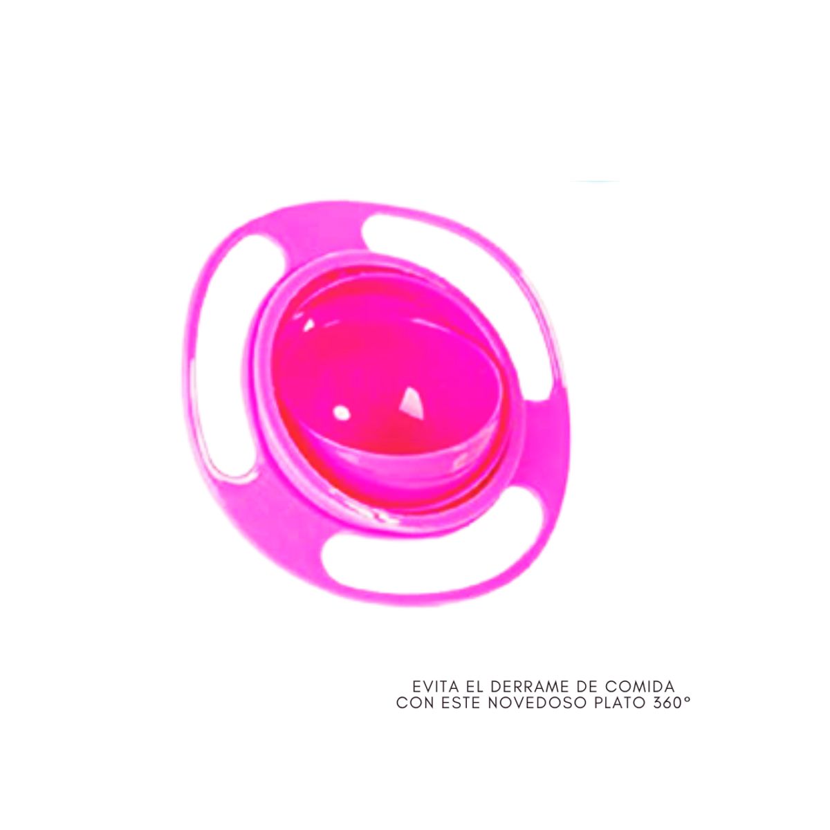 GENERICO - Plato Giratorio Antiderrames para Niños