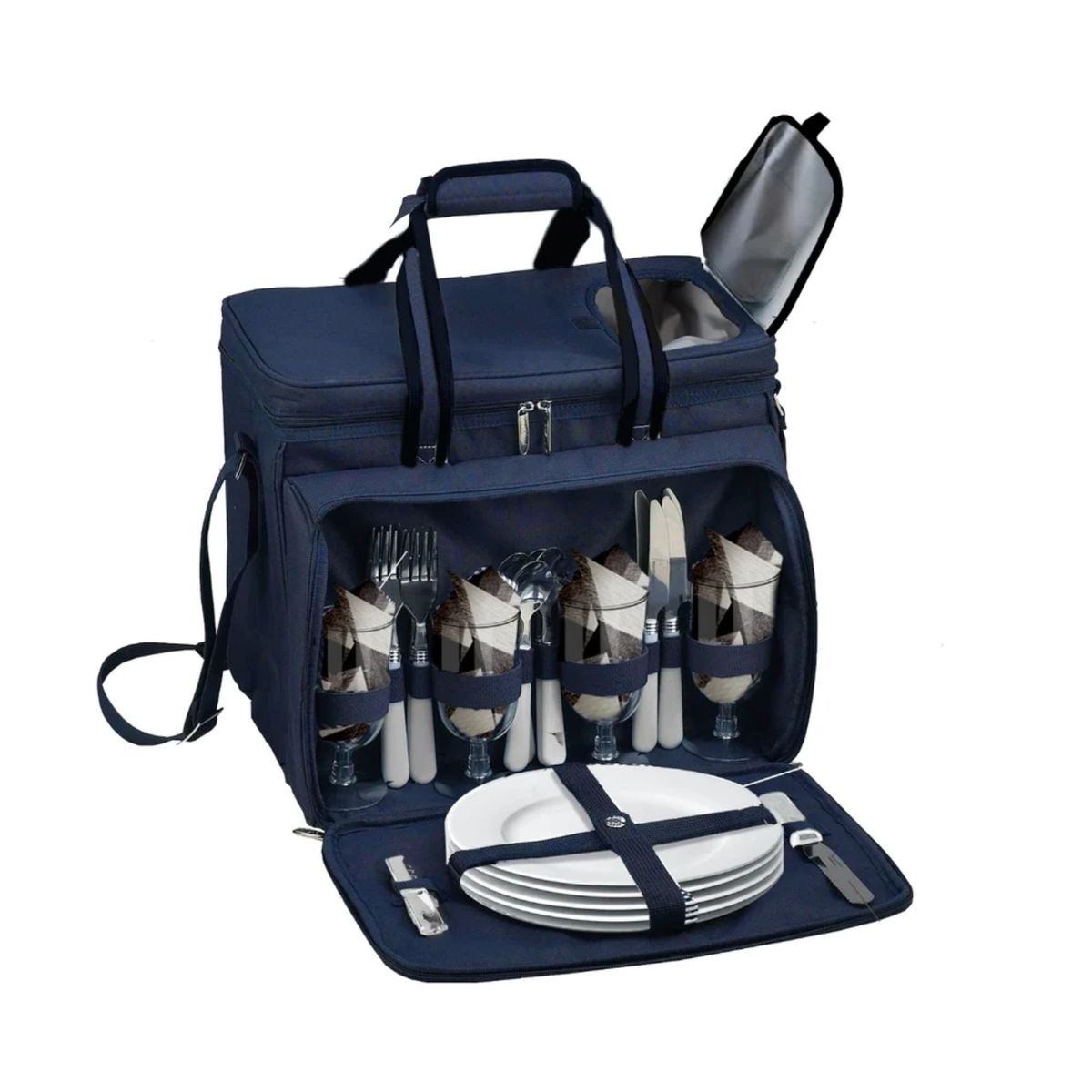 KOTIINI - Canasta Térmica plegable picnic con menaje 4 personas