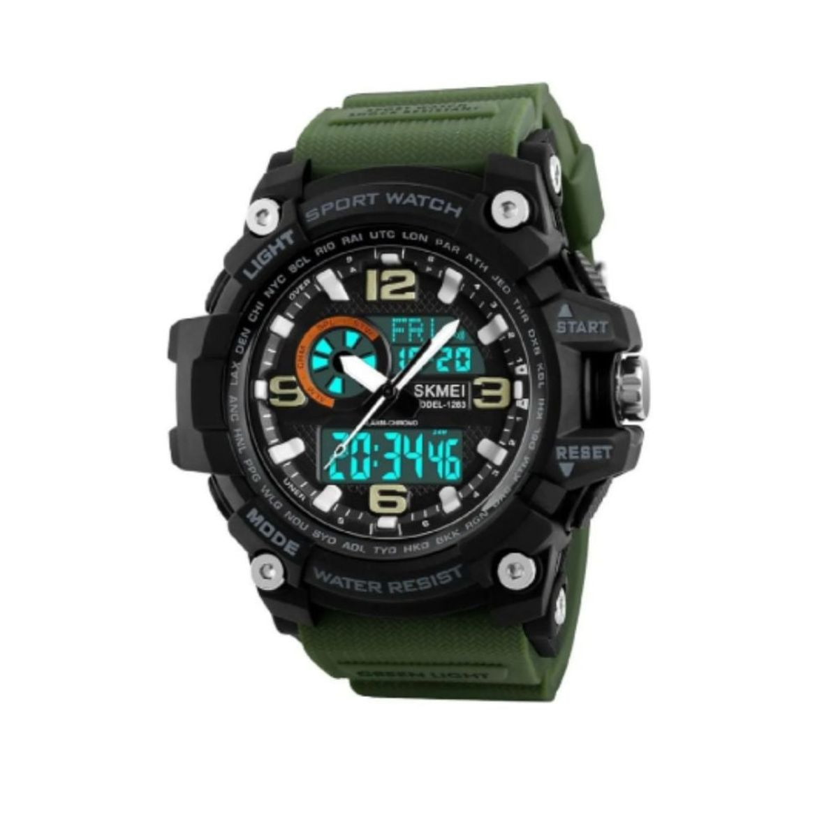 SKMEI - Reloj Skmei 1283 Dual Timer Militar