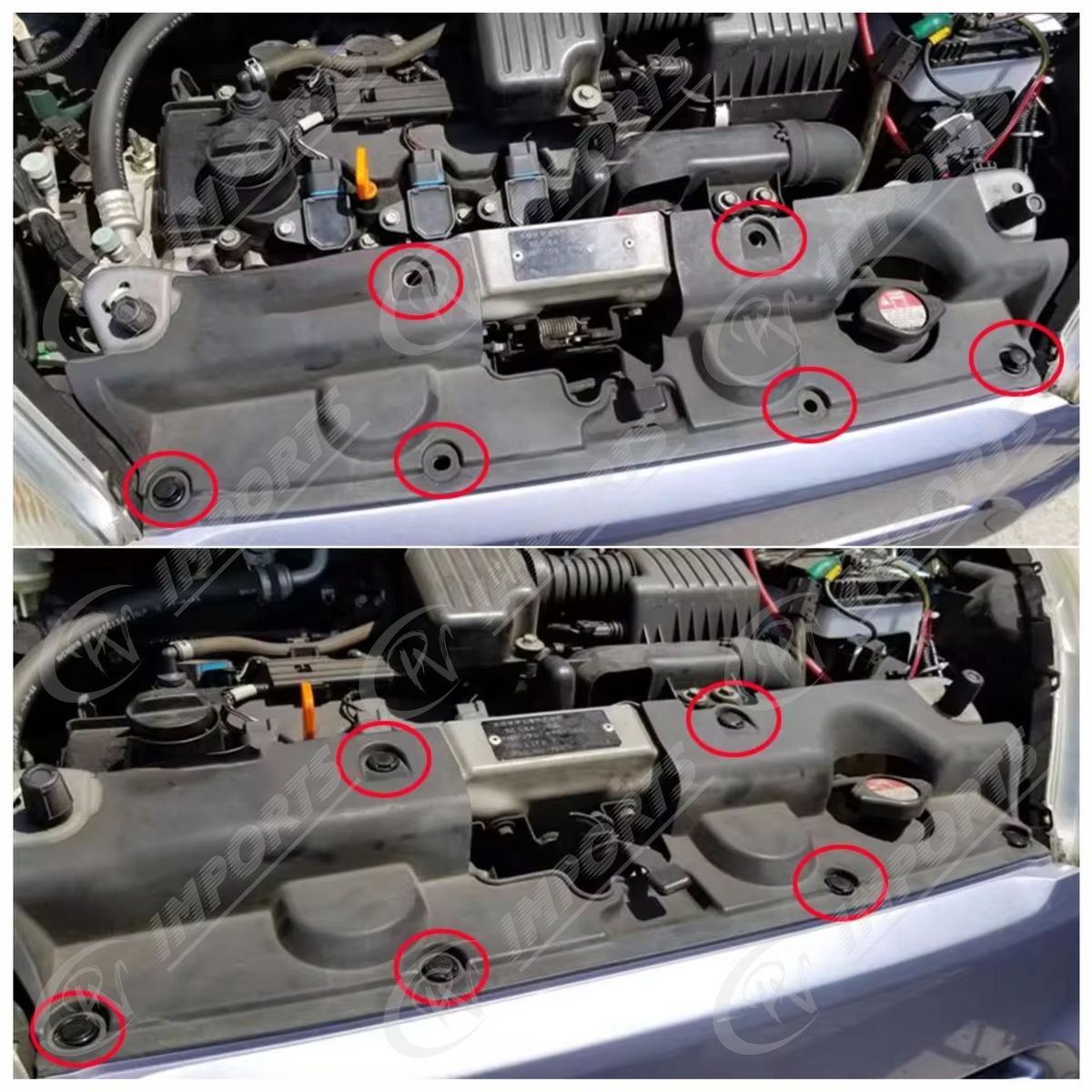 GENERICO - pack 20 Clips Remaches Plásticos 10mm Automotriz Tapiz otros