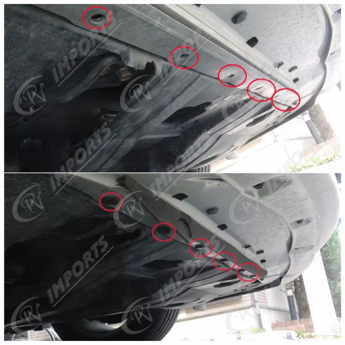 GENERICO - pack 20 Clips Remaches Plásticos 10mm Automotriz Tapiz otros