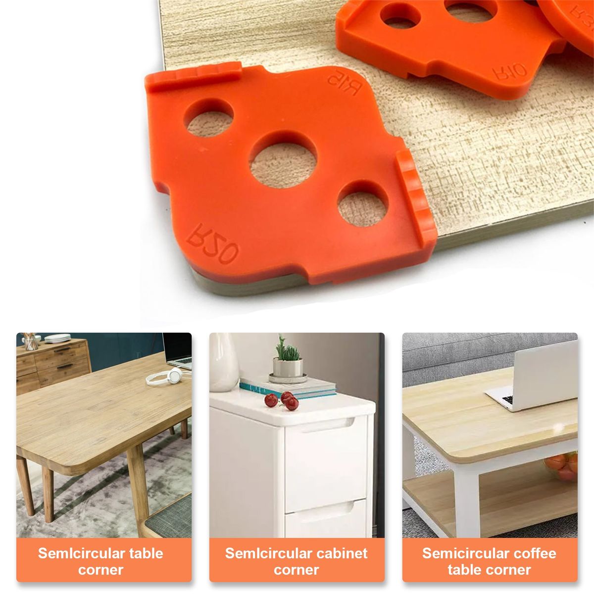 Set plantilla ABS para moldura radial en madera, marca OEM - Foto 2