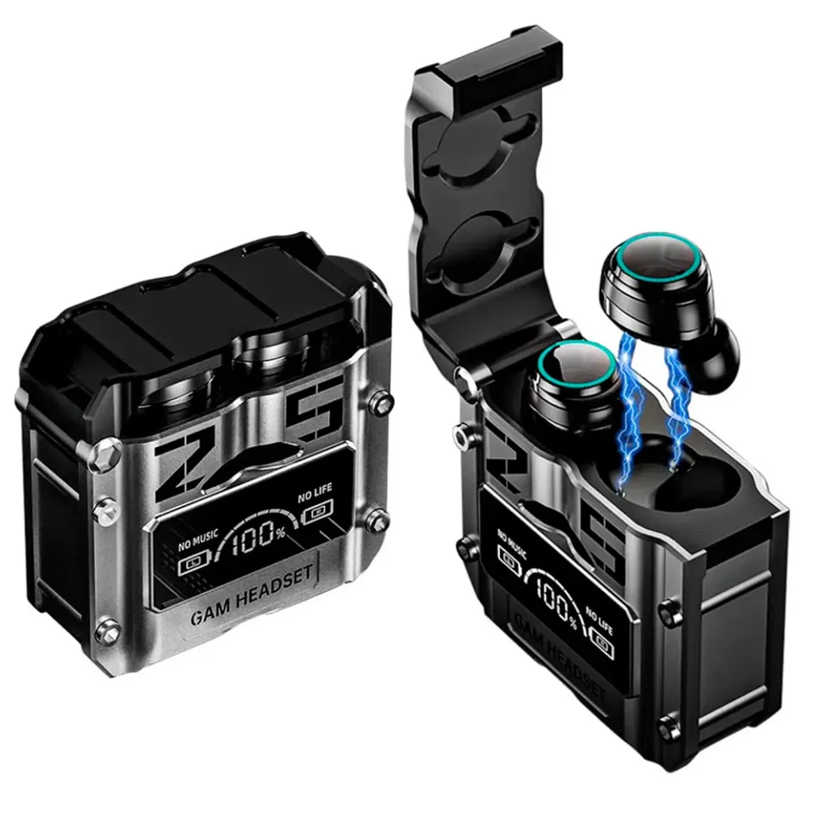 GENERICO - Audífonos Bluetooth v53 Gamer M25 con PowerBank