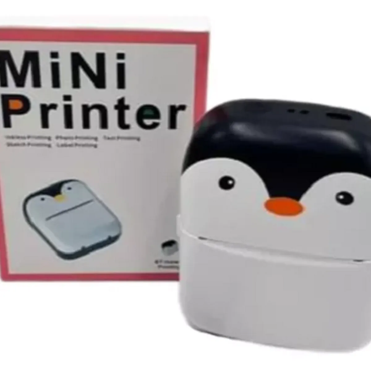 GENERICO - Mini Impresora Termica Inalambrica Portátil Kawai Pinguino