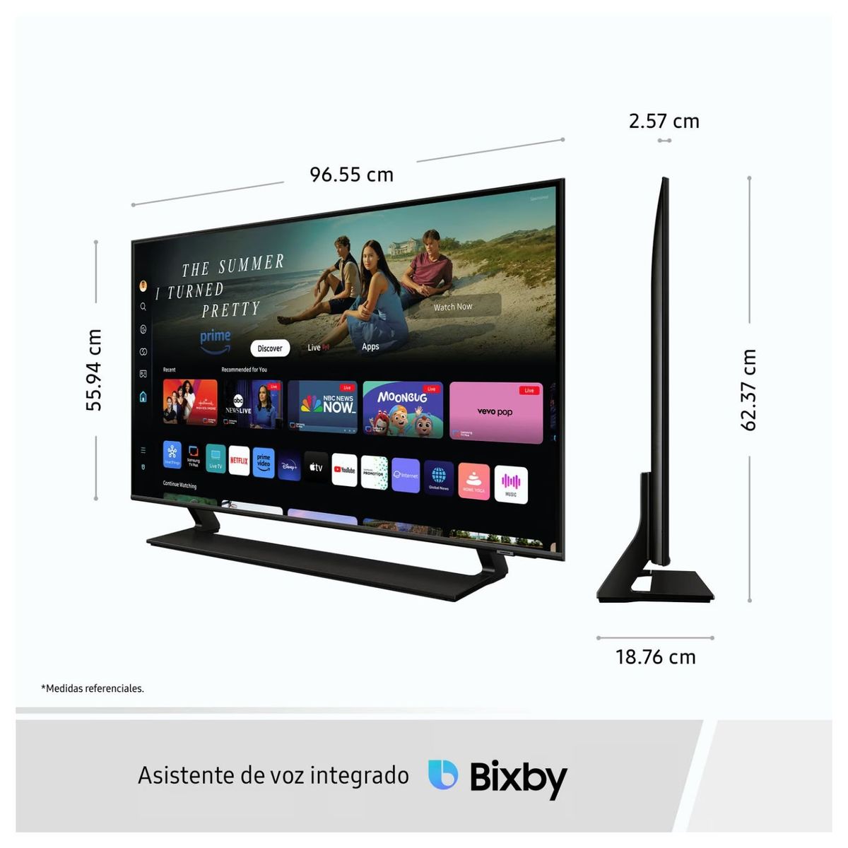 SAMSUNG - Televisor Samsung QLED Tizen OS Smart Tv 43" 4K 43Q65D - Nuevo 2024