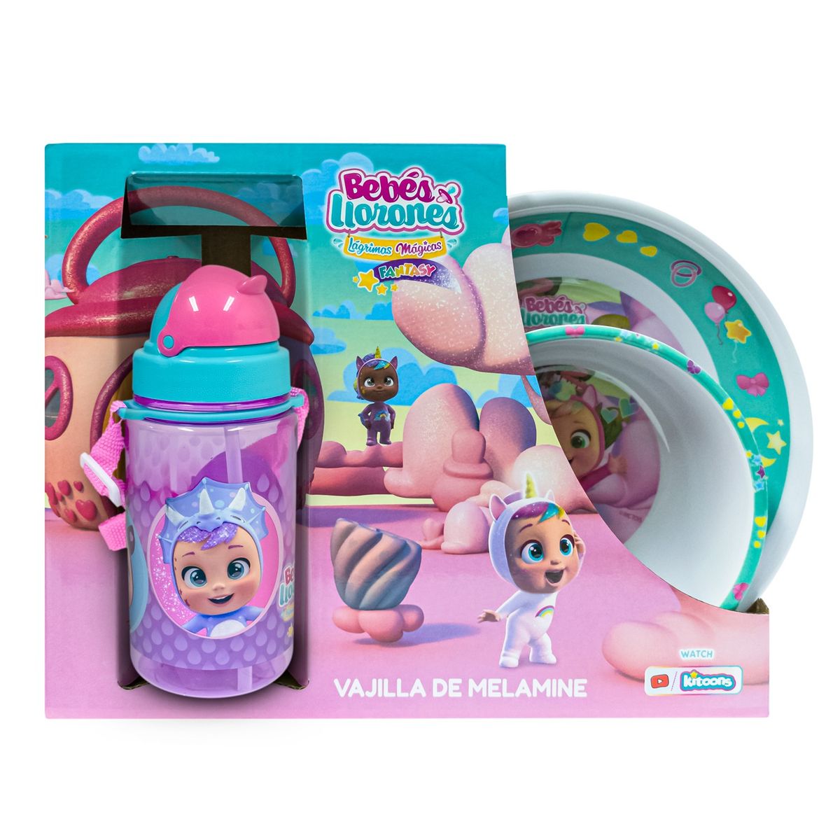 SCOOL - Vajilla de melamine 3 piezas Bebé Llorones