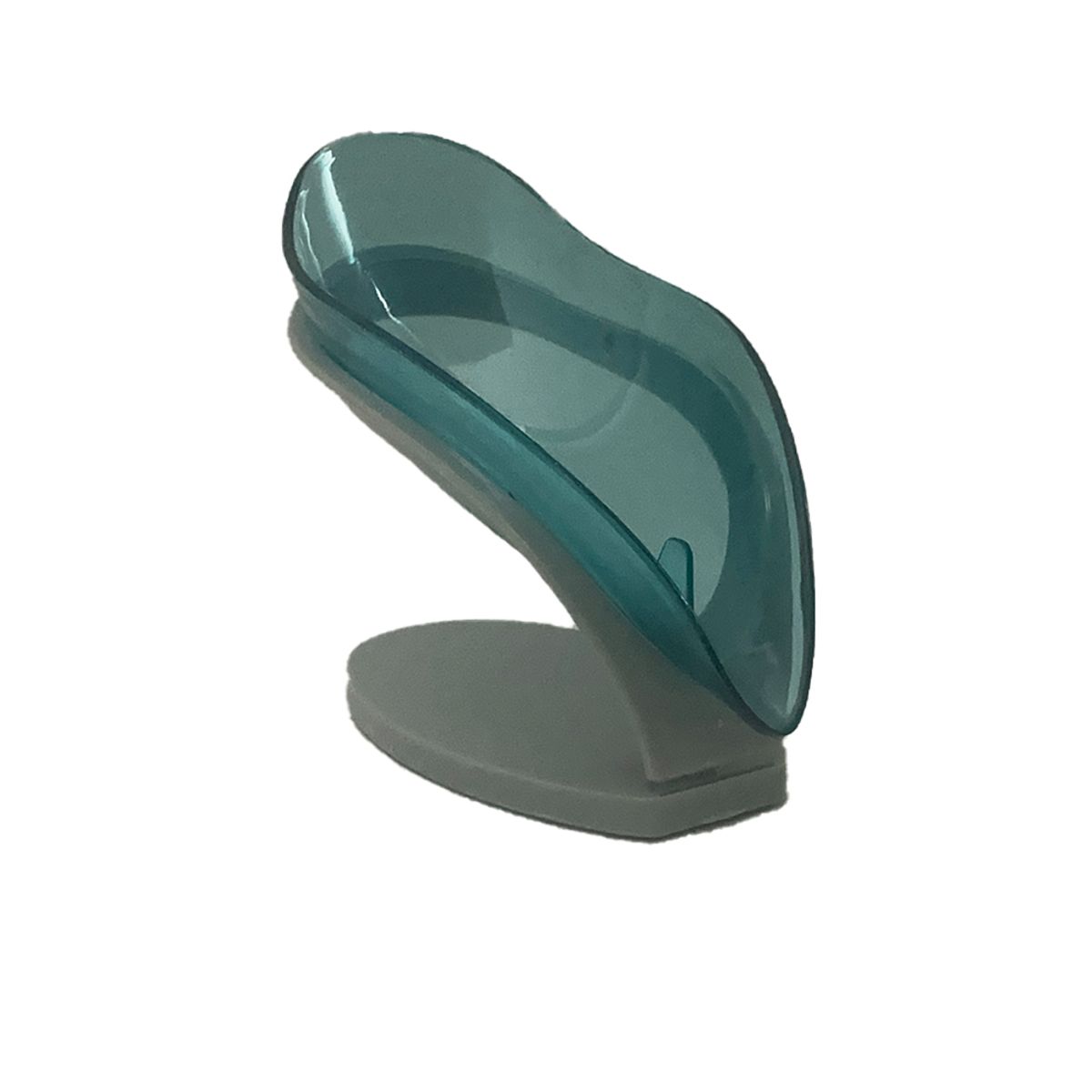 OEM - JABONERA DE PVC TIPO HOJA - VERDE AZULALO