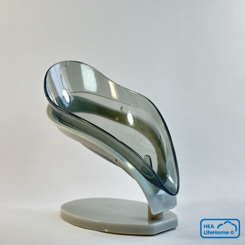 OEM - JABONERA DE PVC TIPO HOJA - GRIS