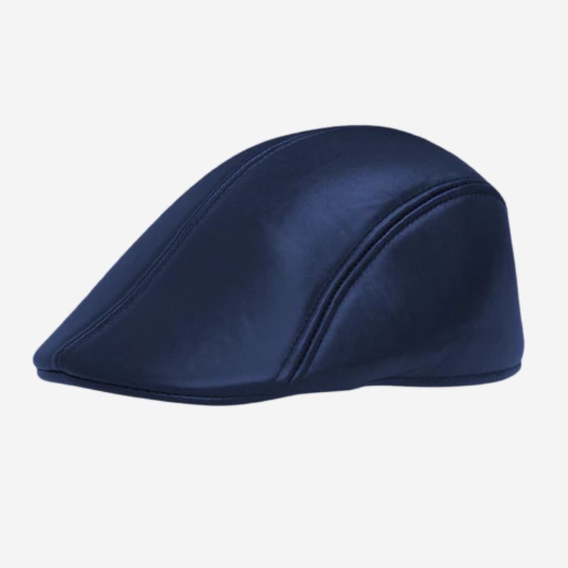 KAST PE - Boina Gorra Wally Unisex en cuero PU - Azul
