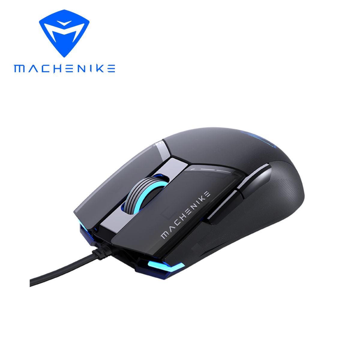 MACHENIKE - Mouse Gamer Machenike M7 Pro Cableado Negro 12,800 DPI
