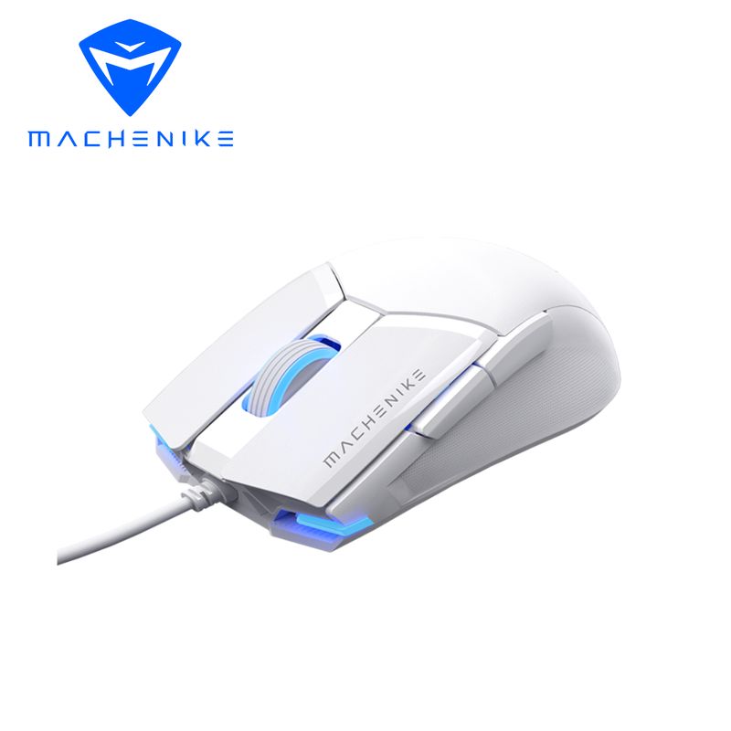 MACHENIKE - Mouse Gamer Machenike M7 Pro Cableado Blanco 12,800 DPI