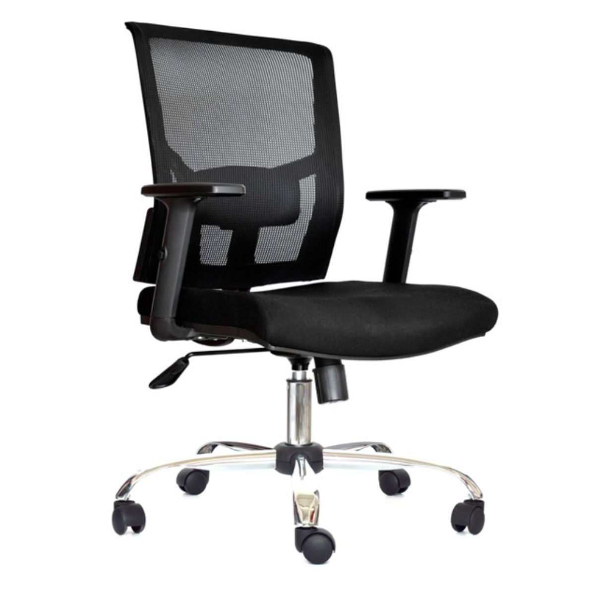 OFIDEAS - Silla de Oficina Ergonomica Delphi Negro Cromado Ofideas