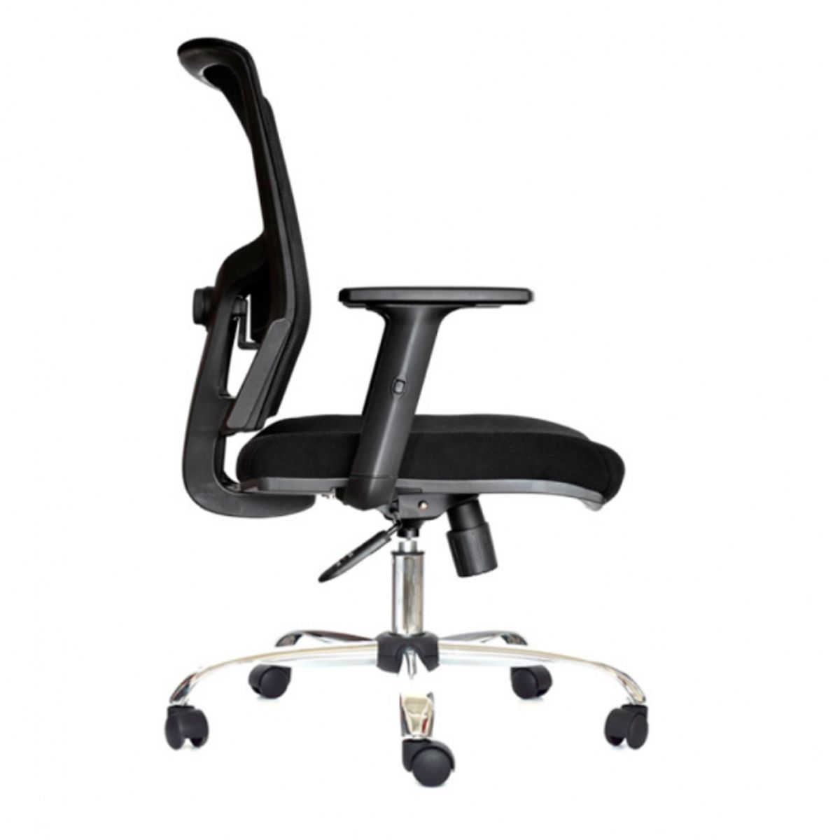 OFIDEAS - Silla de Oficina Ergonomica Delphi Negro Cromado Ofideas