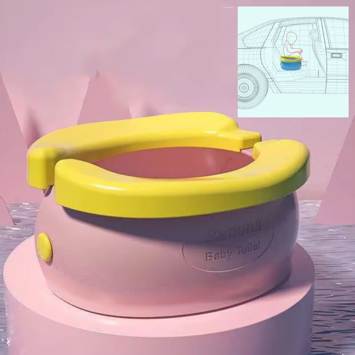 GENERICO - Orinal Portatil para Viajes Banana Niñas