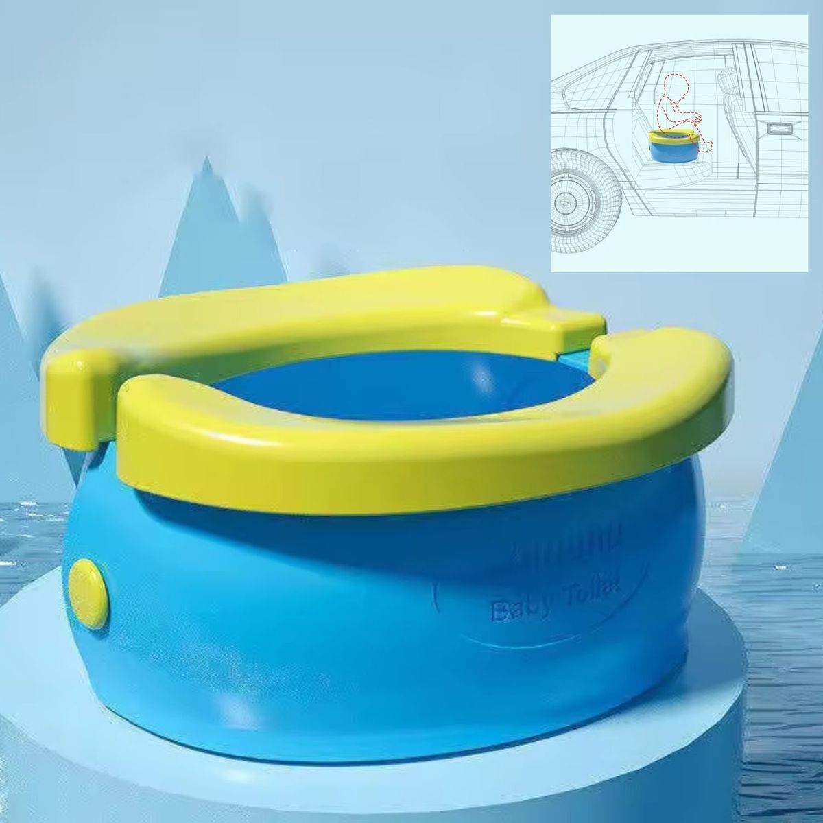 GENERICO - Orinal Portatil para Viajes Banana Niños