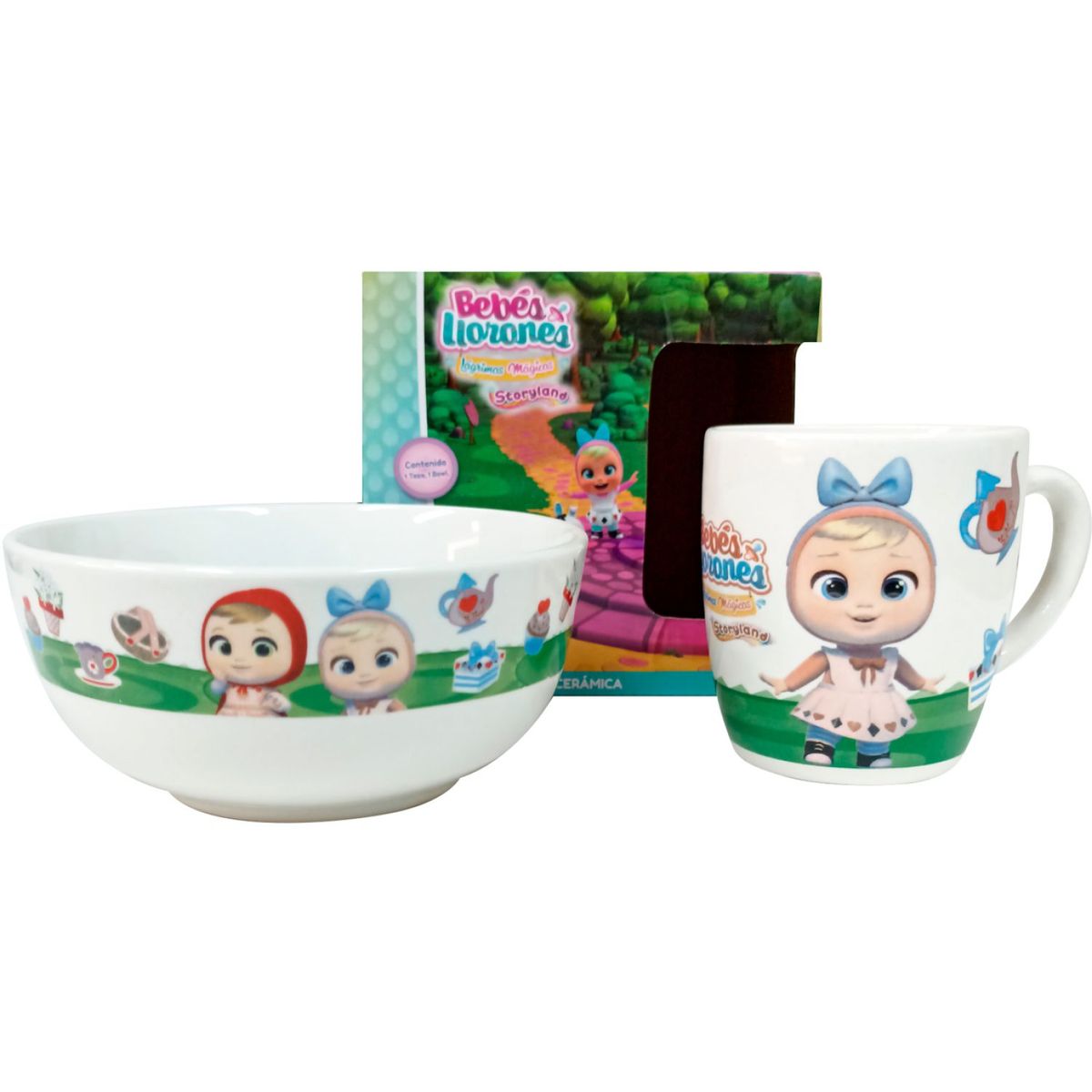 SCOOL - Set de vajilla de cerámica x2 pzs Bebé Llorones