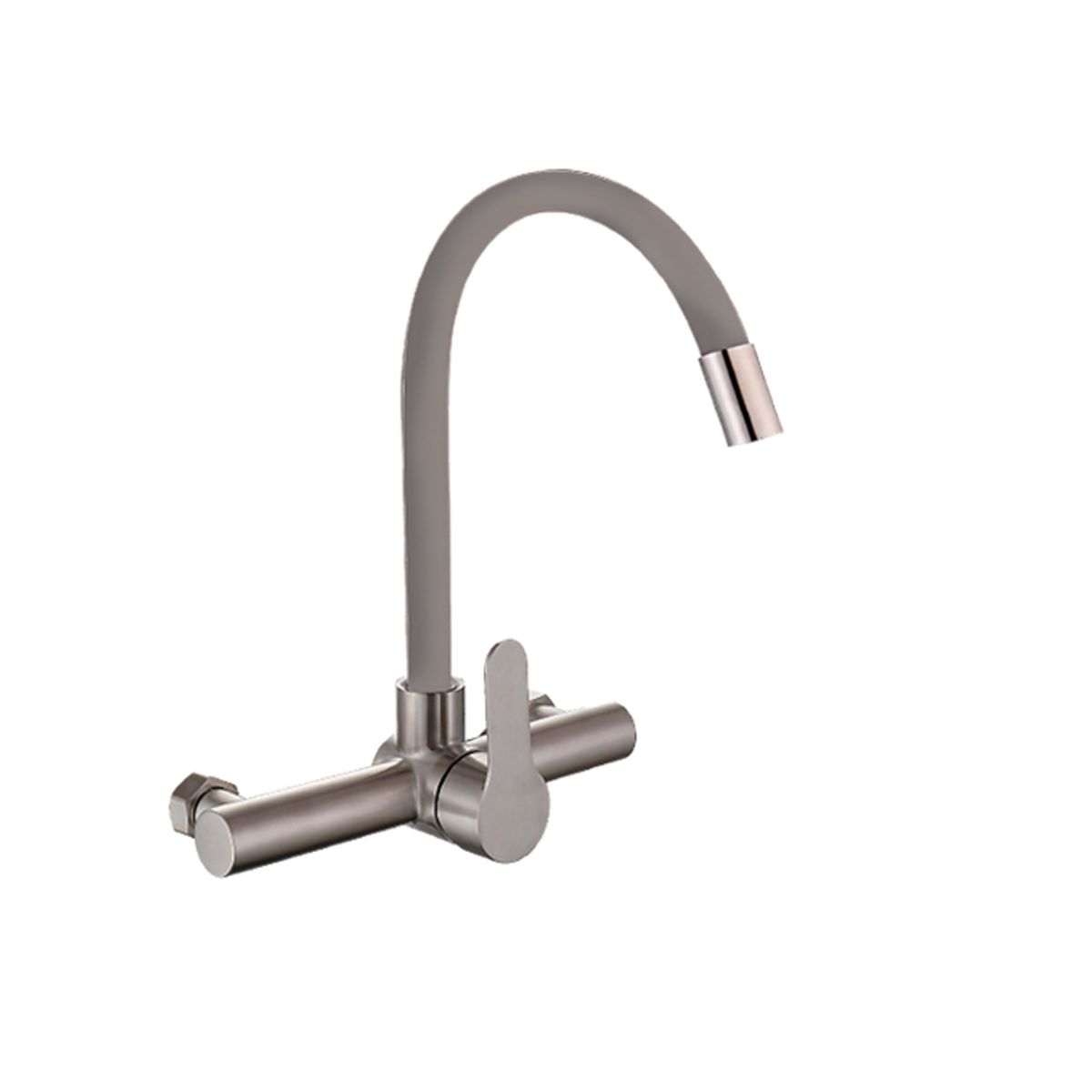 XM - MEZCLADORA DE COCINA PARED PICO FLEXIBLE PLOMO MC304-244-03