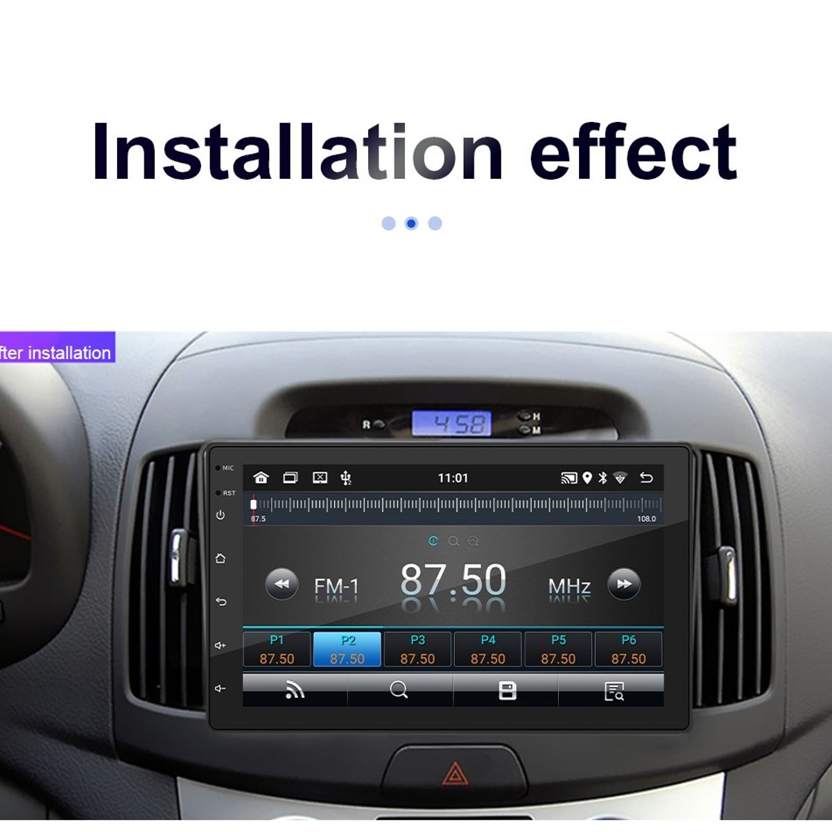 GENERICO - Autoradio Android Full HD Wifi Usb Bt 9 Pulgadas +Camara