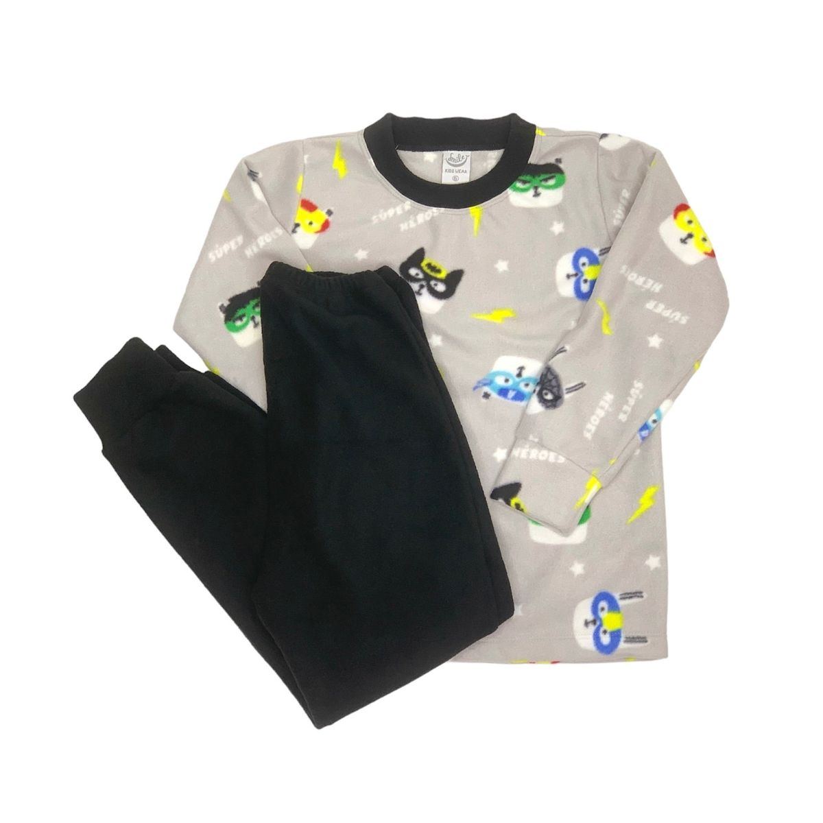 OTTOWARE - PIJAMA NIÑO SUPER HEROES NEGRO_.