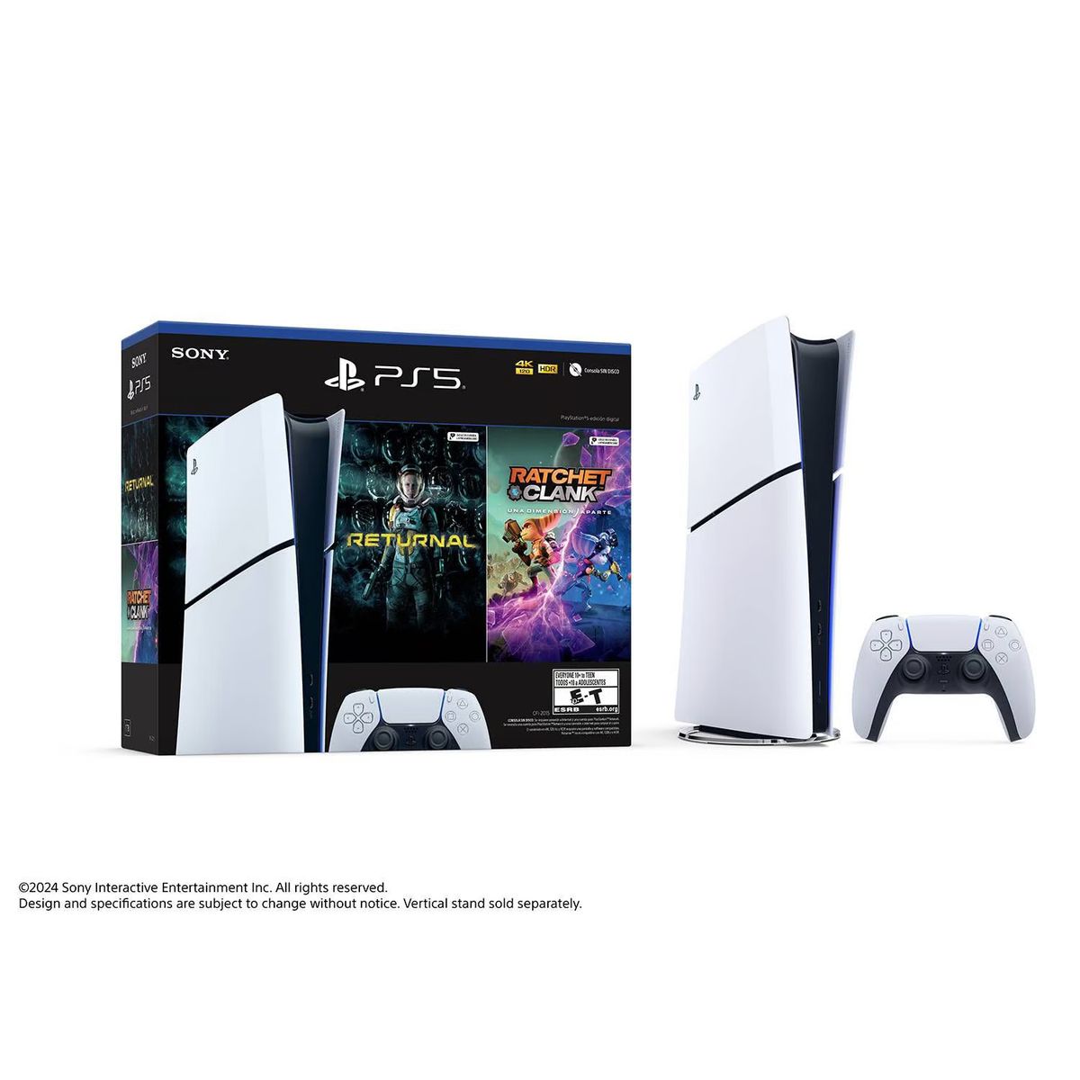 SONY - Consola PS5 Digital Slim + Returnal +Ratchet & Clank Gratis