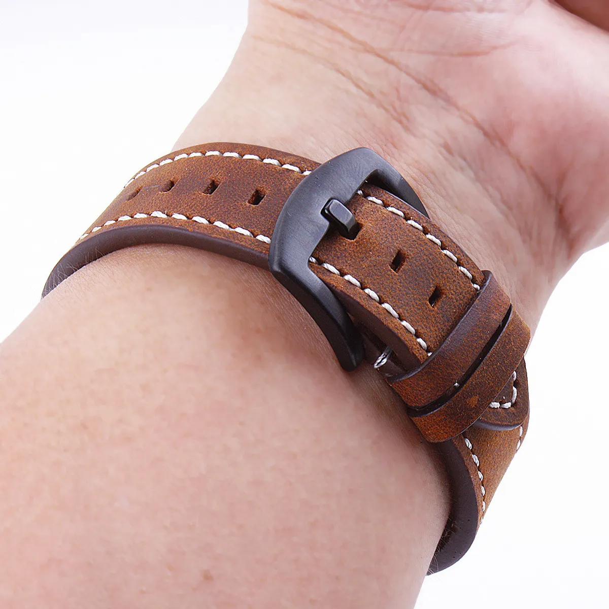 GENERICO - Correa Cuero para SAMSUNG GALAXY WATCH 7 - Marron