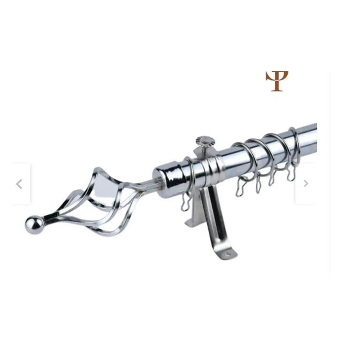 GENERICO - Barra / tubo de cortina decorativo graduable maximo 3 mts