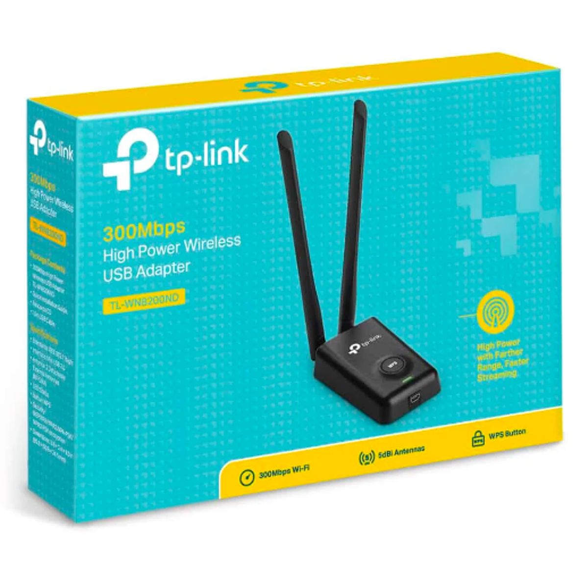 GENERICO - Adaptador USB Inalámbrico Alta Potencia TL-WN8200ND TP-LINK