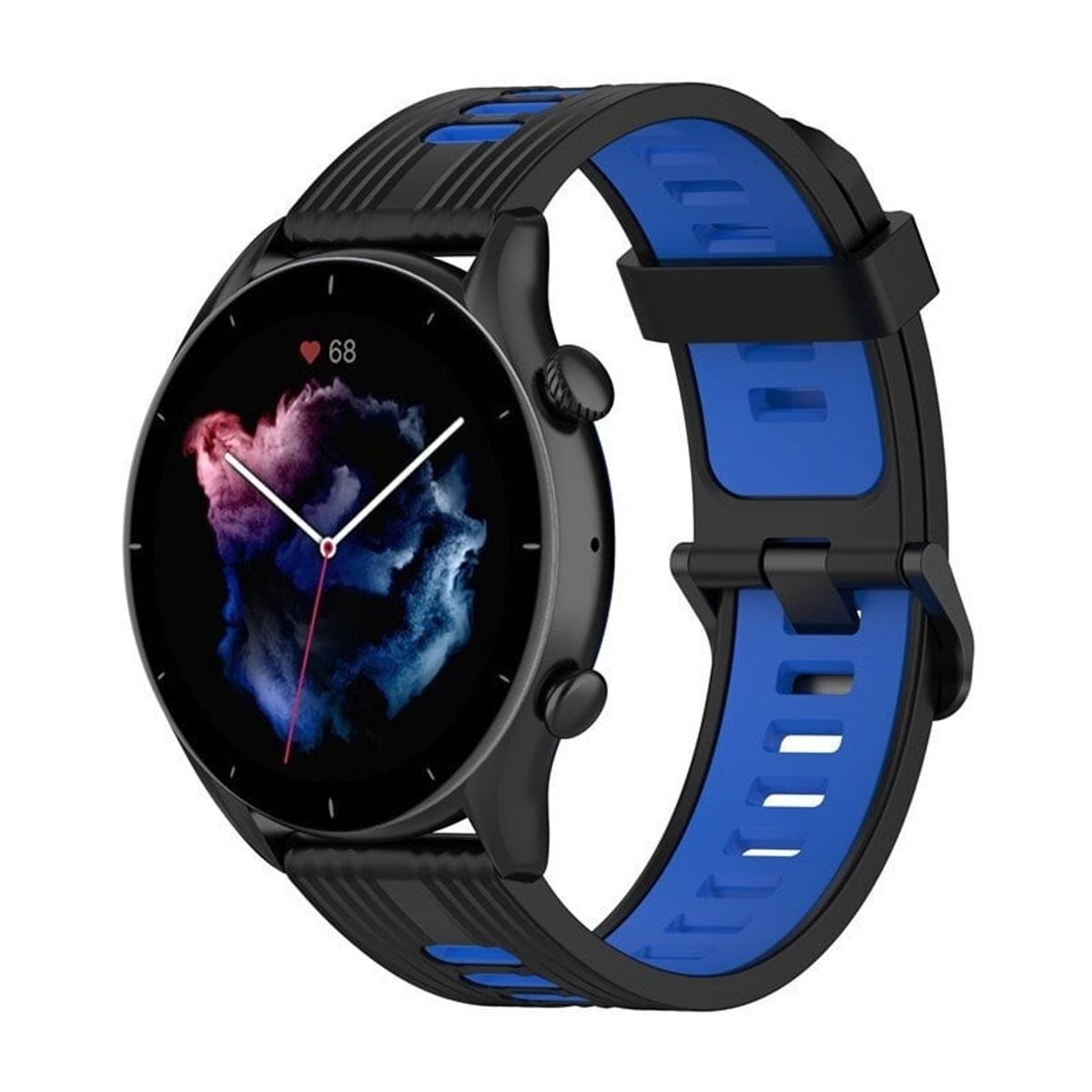 GENERICO - Correa Silicona Sport 3 para SAMSUNG GALAXY WATCH 7 - NAzul