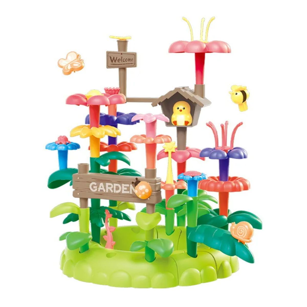 GENERICO - JUGUETE JARDIN ARMABLE 51 PIEZAS