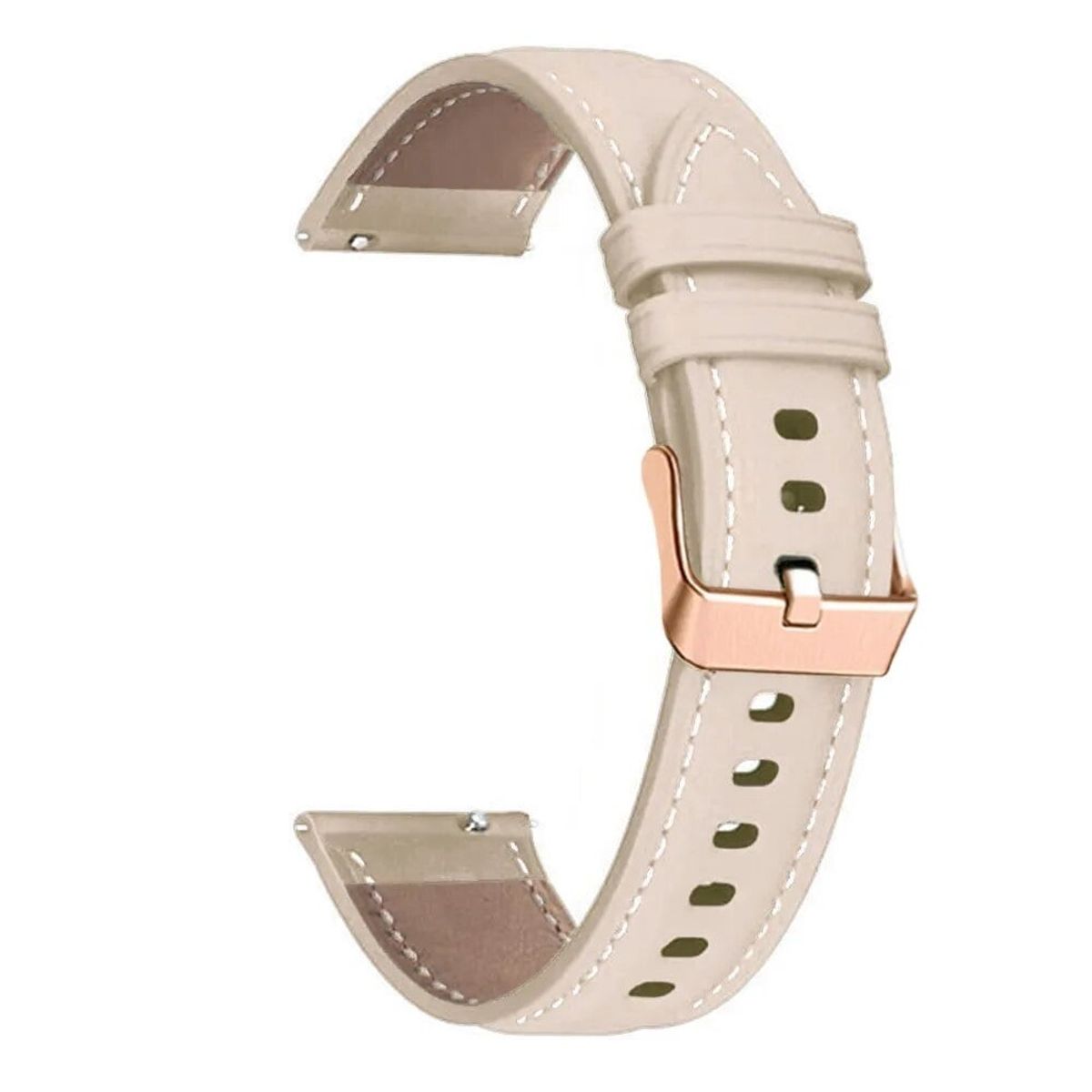 GENERICO - Correa Cuero Color para SAMSUNG GALAXY WATCH 7 - Beige