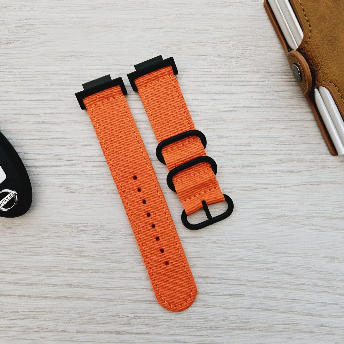 GENERICO - Correa Nylon Repuesto para CASIO G-SHOCK GA-700 - Naranja