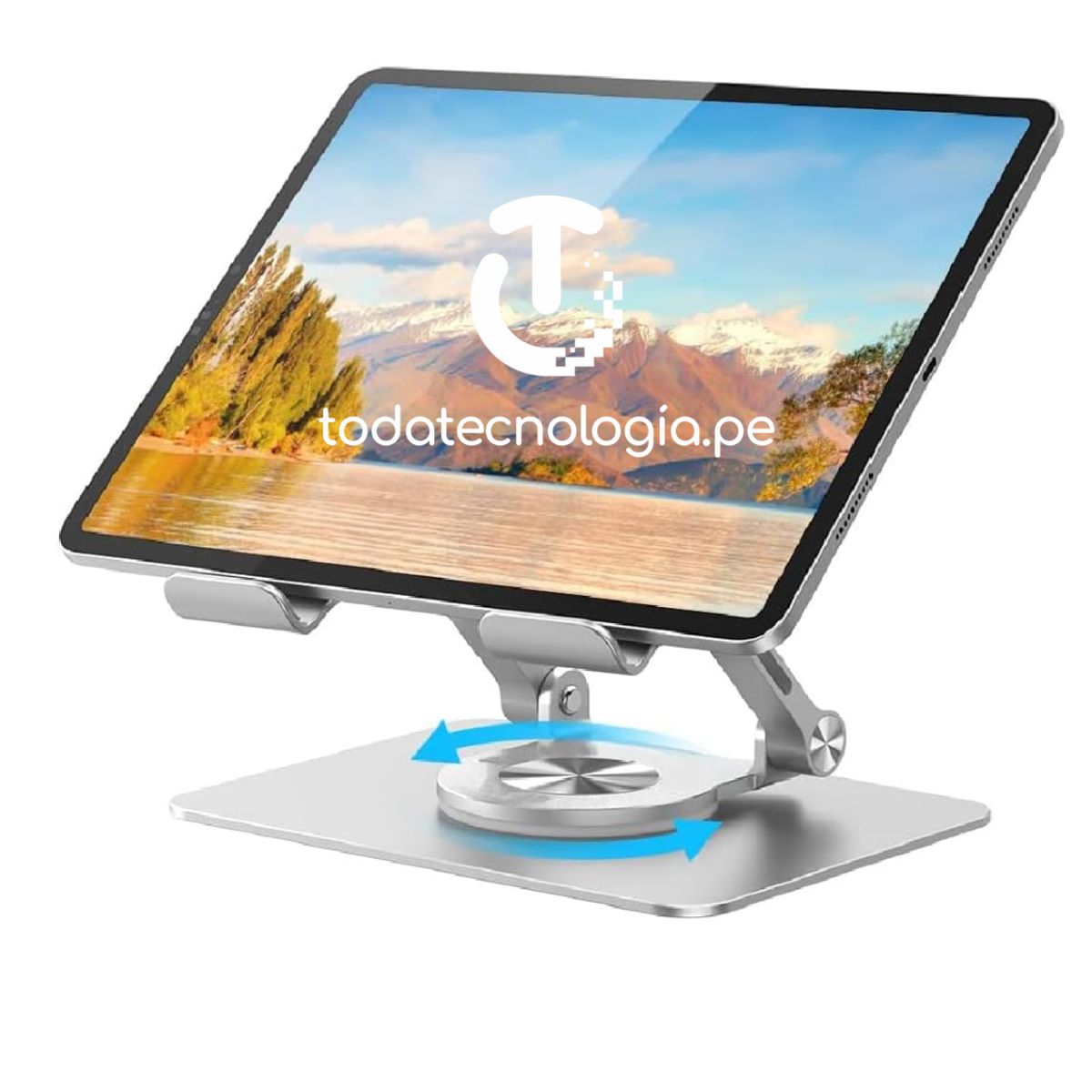 SEISA - Soporte para Tablet Aluminio Giratorio 360° Base Tablet iPad Celulares