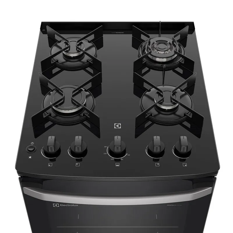 ELECTROLUX - Cocina de pie Electrolux 4 quemadores FE4GP Negro