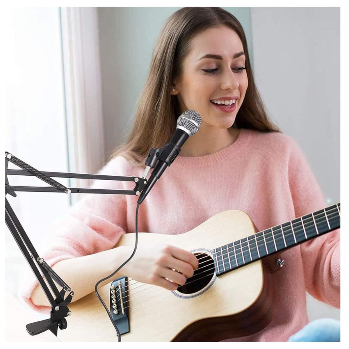 GENERICO - Soporte para Micrófono Brazo Metal Articulado Ajustable NB-35