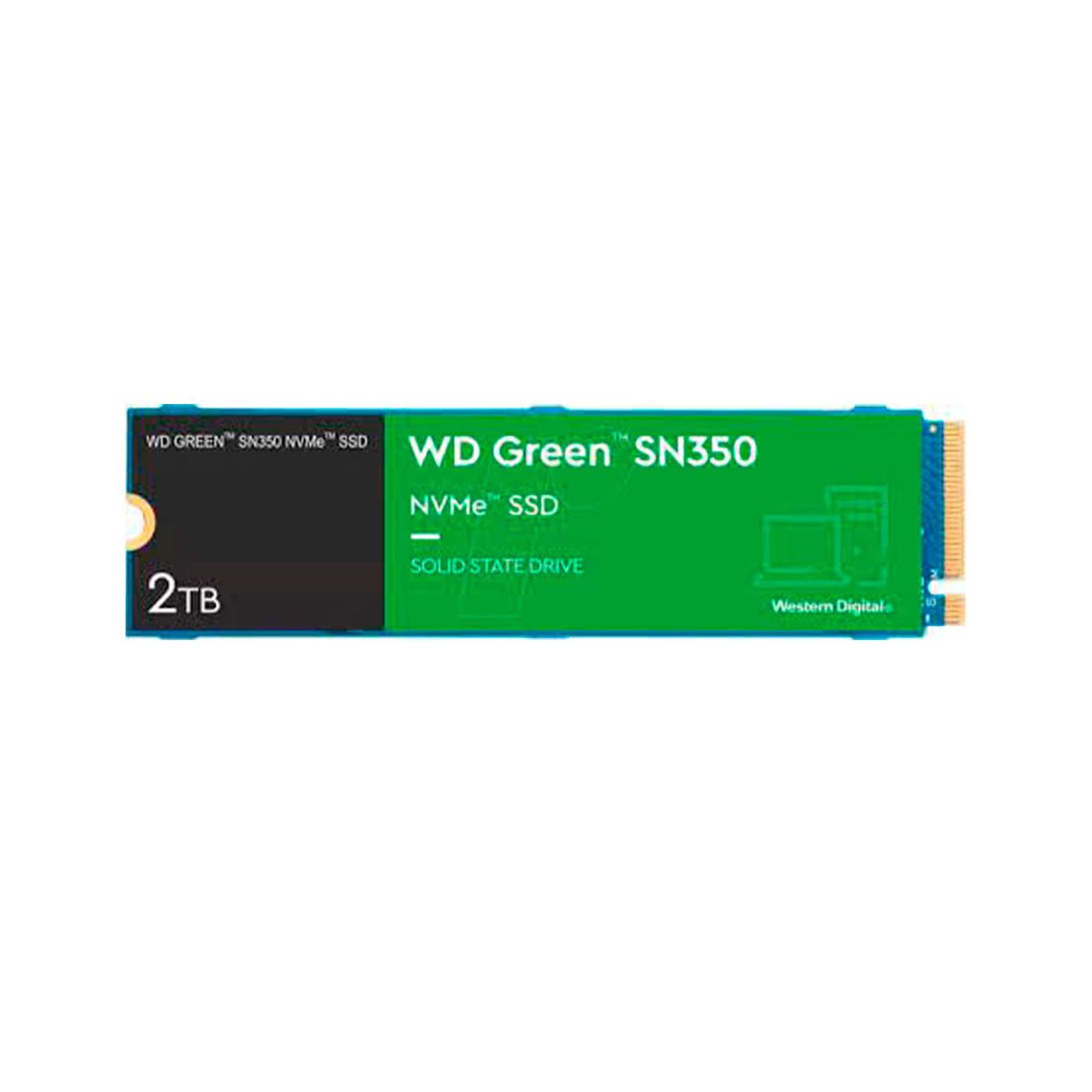 WESTERN DIGITAL - SSD WESTERN DIGITAL GREEN SN350 NVME 2TB M.2 2280 P/N: WDS200T3G0C
