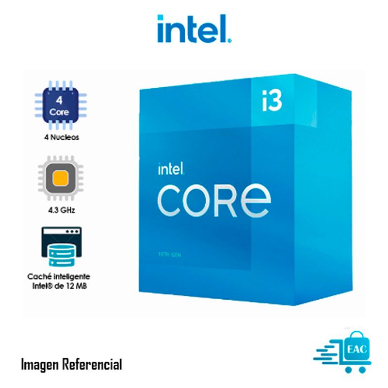 INTEL - PROCESADOR INTEL CORE I3-12100 3.30 / 4.30GHZ P/N: BX8071512100