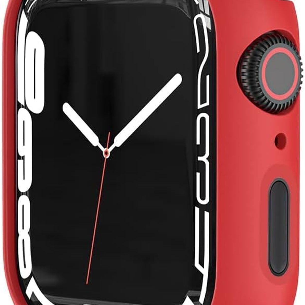 GENERICO - Case Bumper APPLEWATCH con Vidrio incorporado 44mm rojo