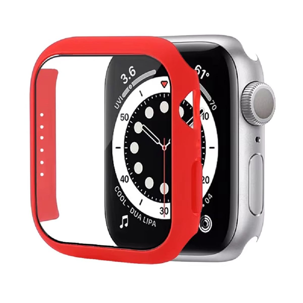 GENERICO - CASE BUMPER PARA WATCH DE 41MM ROJO