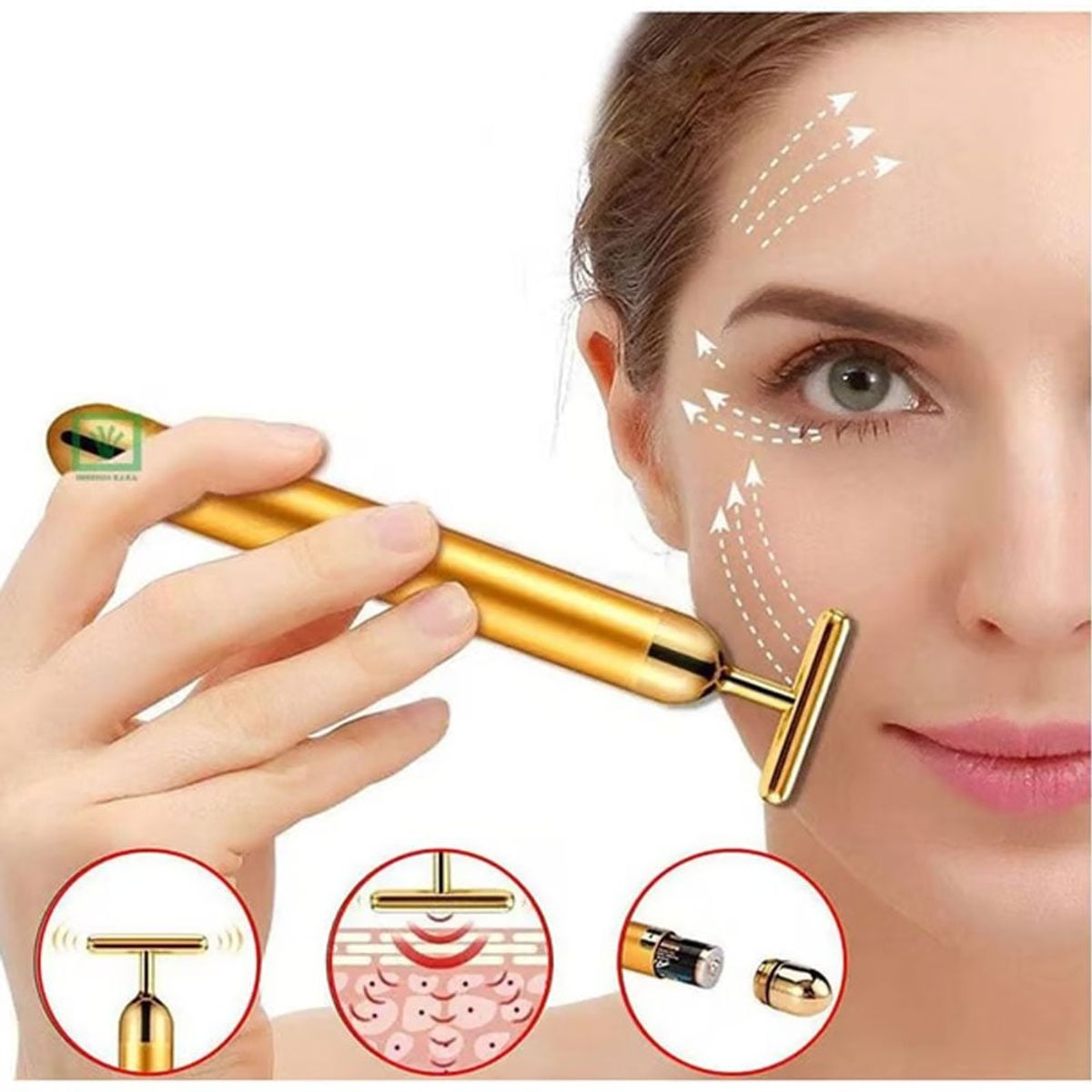 GENERICO - Masajedor Facial Rodillo