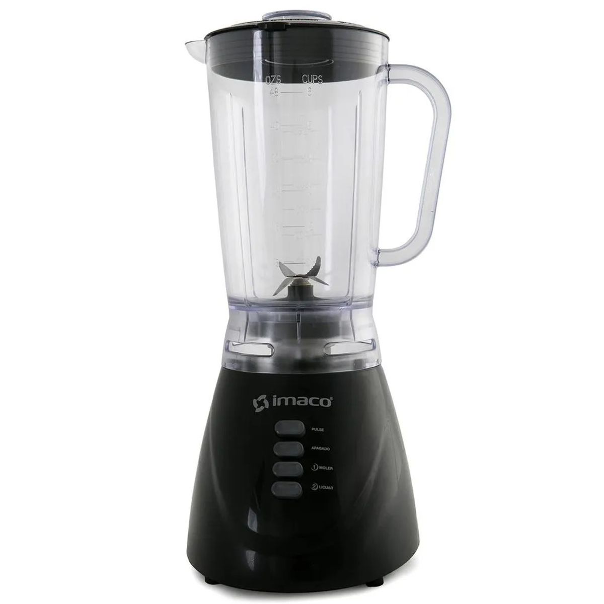 IMACO - Licuadora vaso de plástico Imaco 1.25 Lts BL4125N Black