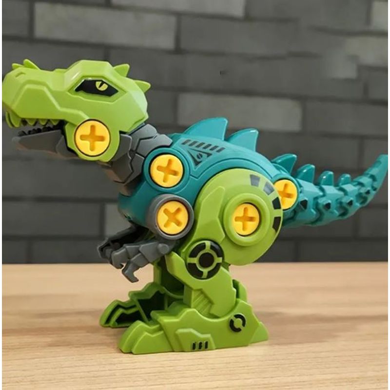 GENERICO - DINOSAURIO MUÑECO ARMABLE 5EN1 - JUGUETE NAVIDAD