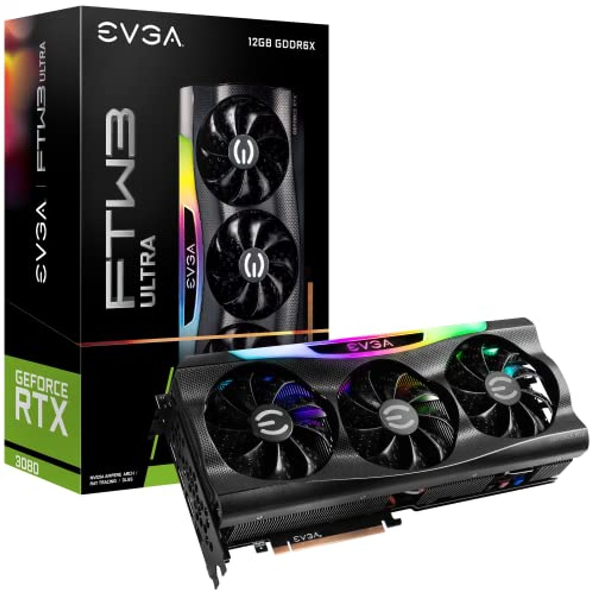 MALCREADO34458 - Tarjeta de video EVGA GeForce RTX 3080 12GB FTW3 ULTRA GAMING 12GB