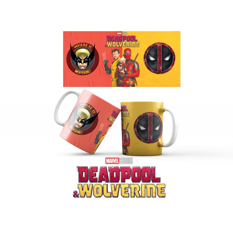 GENERICO - TAZA MUG DEADPOOL  Y  WOLVERINE  11 oz DS03