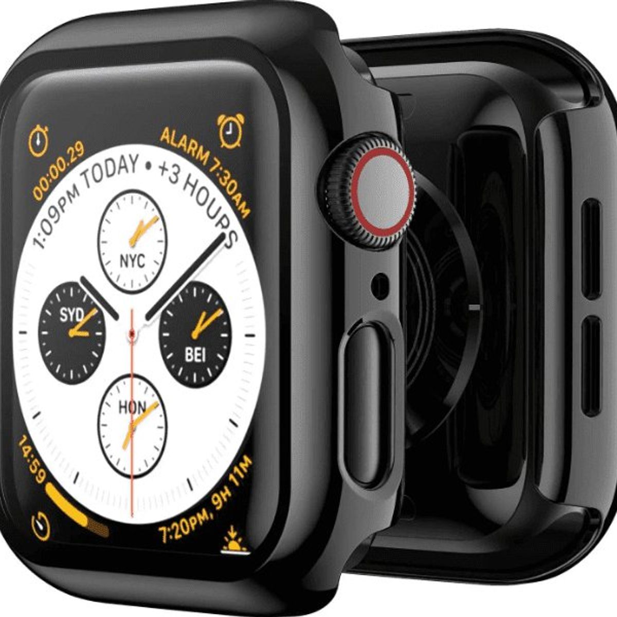 GENERICO - Case Bumper APPLEWATCH con Vidrio incorporado 42mm negro