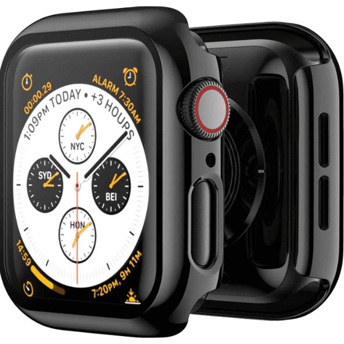 GENERICO - Case Bumper APPLEWATCH con Vidrio incorporado 42mm negro