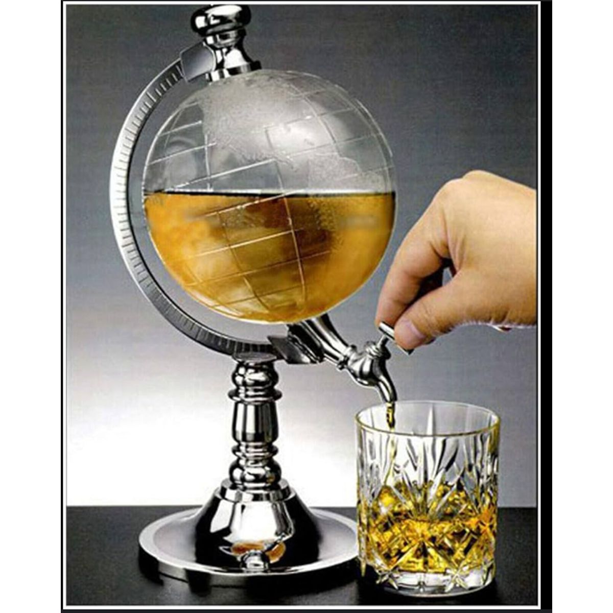 GENERICO - GLOBO TERRÁQUEO DISPENSADOR DE CERVEZA 1.5 L BEBIDAS LICOR