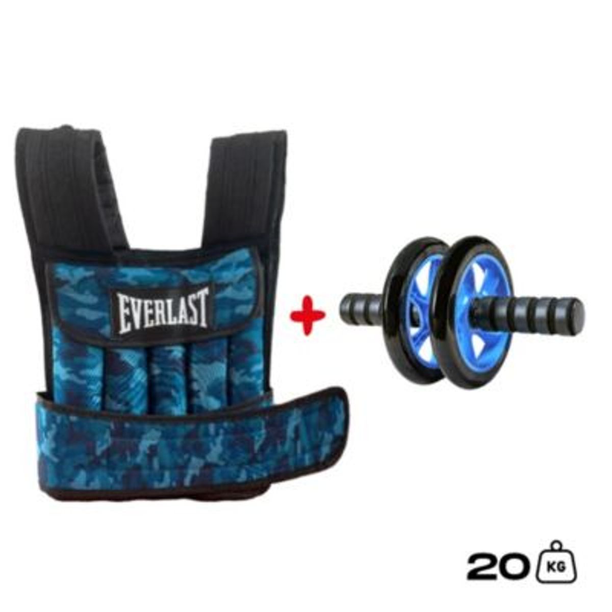 HOLGU - Chaleco De Peso 20kg Para Calistenia  Rueda Abdominal